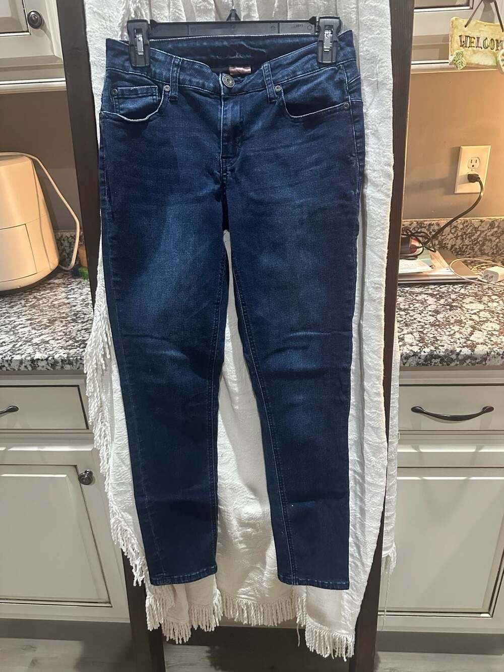 Blue Desire Lift Up Slim Down Skinny Jeans Size 9 Dark Wash